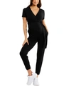 A PEA IN THE POD FRENCH TERRY MATERNITY JUMPSUIT