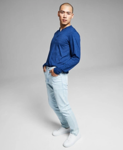 And Now This Men's Slim-fit Stretch Jeans In Super Light Blue Wash