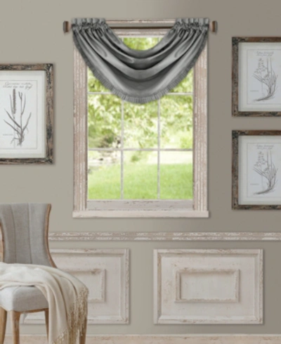 Elrene Versailles 52" X 36" Room Darkening Window Valance In Gray