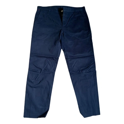 Pre-owned Gucci Trousers In Blue