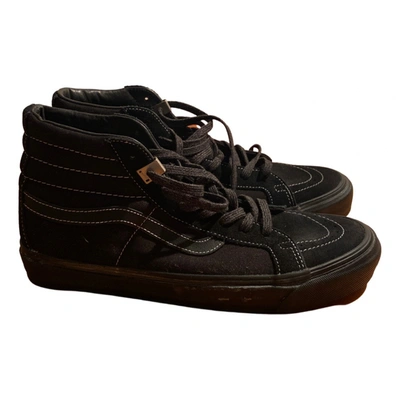 Pre-owned Alyx Leather High Trainers In Black
