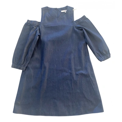 Pre-owned Tibi Mini Dress In Blue