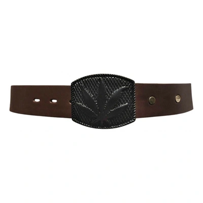 Pre-owned Lucien Pellat-finet Leather Belt In Brown