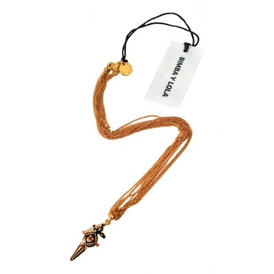 Pre-owned Bimba Y Lola Necklace In Yellow