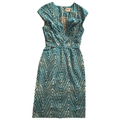 Pre-owned Samantha Sung Mid-length Dress In Blue