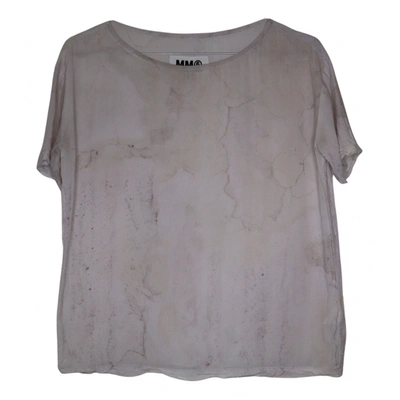 Pre-owned Mm6 Maison Margiela T-shirt In White