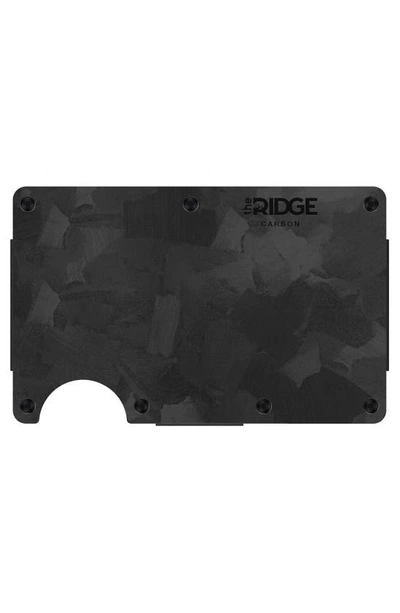 The Ridge Carbon Fiber Rfid Money Clip Card Case In Forged Carbon