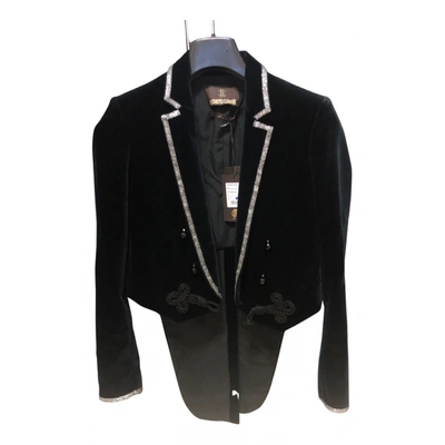 Pre-owned Roberto Cavalli Short Vest In Black
