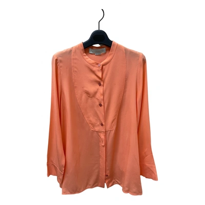 Pre-owned Stella Mccartney Silk Blouse In Orange