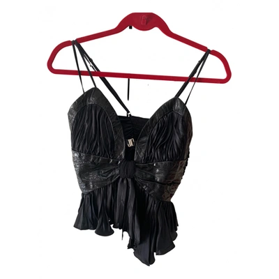 Pre-owned Maria Lucia Hohan Silk Camisole In Black