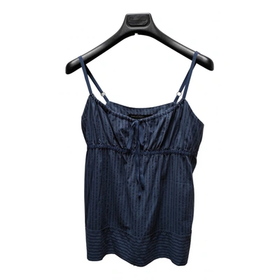 Pre-owned Marc By Marc Jacobs Top In Blue