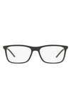 Dolce & Gabbana 53mm Rectangular Optical Glasses In Matte Black