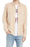 Allsaints Spotter Button-up Shirt Jacket In Peach Pink