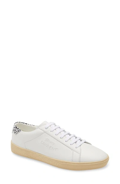Saint Laurent Court Classic Sl/06 Signature Sneakers In White