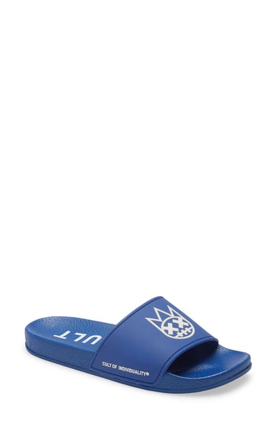 Cult Of Individuality Slides With Socks In Blue