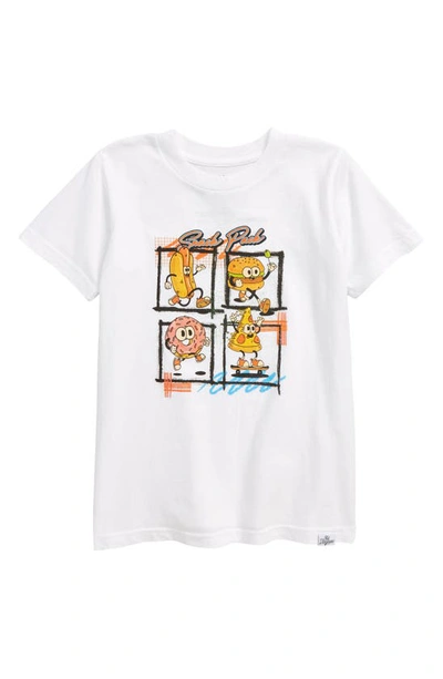 Kid Dangerous Kids' Snack Pack Square Graphic Tee In White