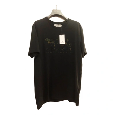 Pre-owned Coach T-shirt In Black
