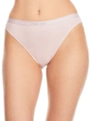 Calvin Klein Pure Ribbed Hi-cut Brief In Barely Pink
