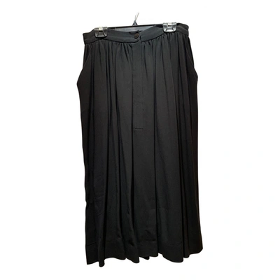 Pre-owned Miu Miu Mid-length Skirt In Black