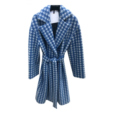 Pre-owned Giada Benincasa Wool Coat In Blue