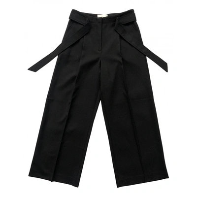 Pre-owned Storm & Marie Wool Trousers In Black