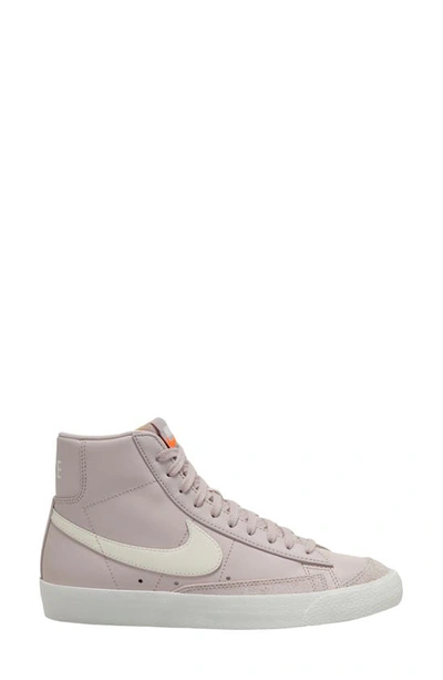 Nike Blazer Mid '77 High Top Sneaker In Platinum Violet/ Summit White