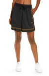 Nike Dri-fit Swoosh Fly Basketball Shorts In Black/ Flgold