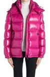 Moncler Fustet Hooded Down Puffer Jacket In Rosa