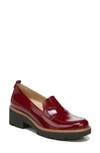 Naturalizer Darry Leather Loafer In Plum Rouge