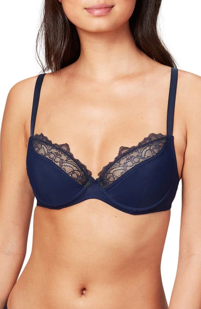 Liberte Crosby Micro Plunge Bra In Midnight