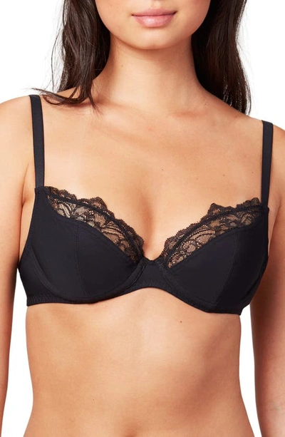 Liberte Crosby Micro Plunge Bra In Onyx