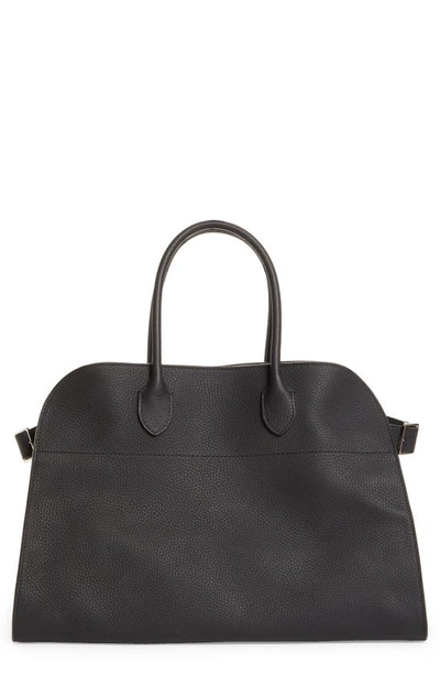 The Row Margaux 15 Bag In Grained Calfskin In Black