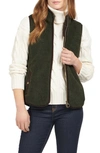 Barbour Burford Fleece Vest In Olive/ Classic