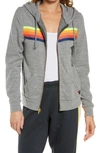 AVIATOR NATION 5-STRIPE ZIP HOODIE,HDRS5