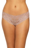 Montelle Intimates Brazilian Lace Panties In Moonshell