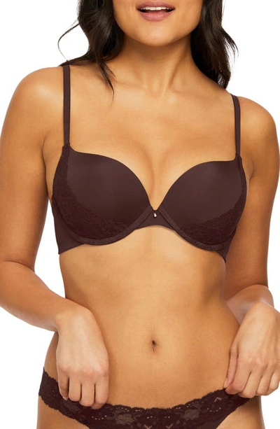 Montelle Intimates Allure Light Push-up Bra In Cocoa