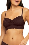 Montelle Intimates Lace Bralette In Cocoa