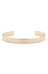Brook & York Personalized Name Cuff In Rose Gold