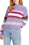 BB DAKOTA BY STEVE MADDEN COLORS OF THE WIND STRIPE SWEATER,BL306032