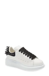 Alexander Mcqueen Oversize Spike Platform Sneaker In White/ Black