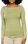 Felina Organics Long Sleeve T-shirt In Thyme