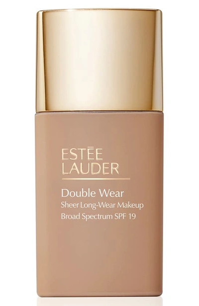 Estée Lauder Double Wear Sheer Long-wear Makeup Spf 19 3c2 Pebble 1 oz/ 30 ml