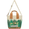 ACNE STUDIOS BEIGE GRANT LEVY EDITION PRINTED TOTE