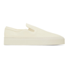 THE ROW OFF-WHITE LEATHER MARIE H SLIP-ON SNEAKERS