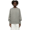 The Row Ophelia Wool-cashmere Sweater In Grey Melange
