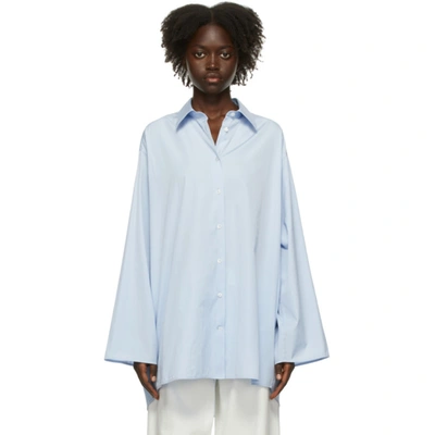 The Row Elden Light Blue Cotton Shirt