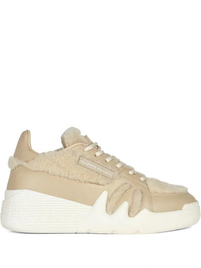 Giuseppe Zanotti Talon Winter Low-top Sneakers In Neutrals