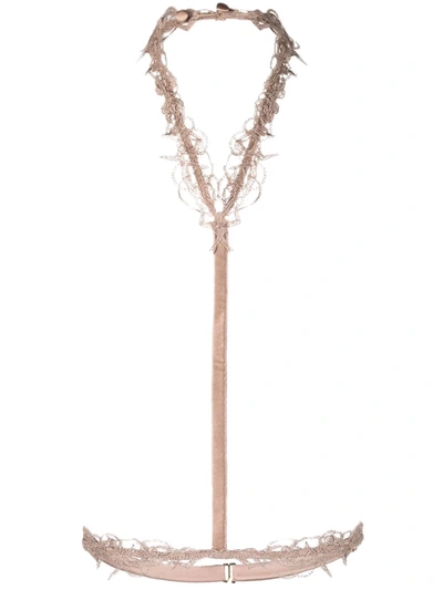 Fleur Of England Marlena Guipure Lace Harness In Neutrals