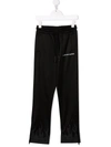 Vision Of Super Flame-print Track Trousers In Black