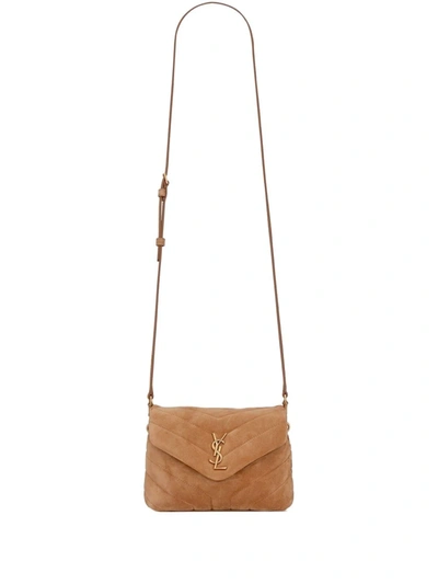 Saint Laurent Loulou Toy Shoulder Bag In Braun